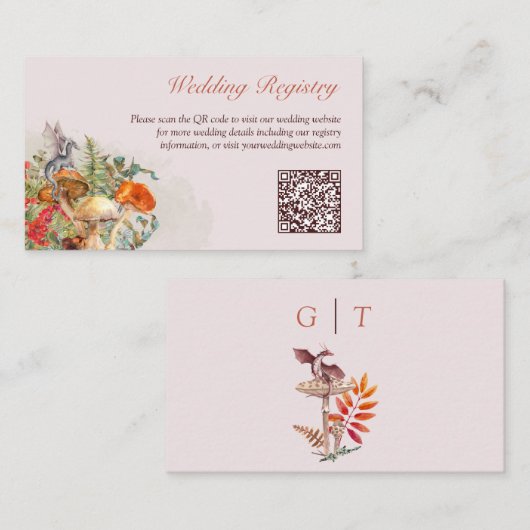 マジックマッシュルームとドラゴンのエンクロージャカード エンクロージャーカード (正面/裏面)