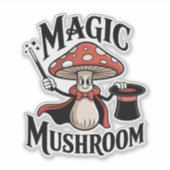 マジックマッシュルームマジシャン シール (正面)