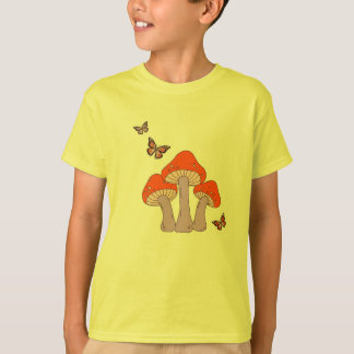 マジックマッシュルーム蝶ビンテージTシャツ Tシャツ