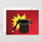 マジックミー / マジシャンの帽子 ポストカード (正面/裏面)