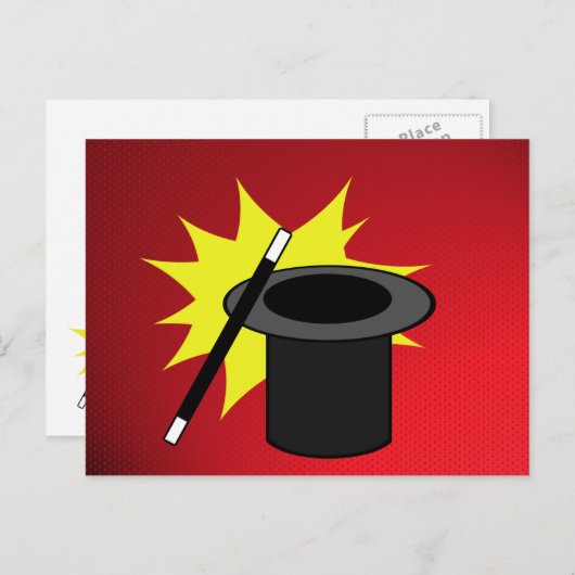 マジックミー / マジシャンの帽子 ポストカード (正面/裏面)