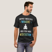 マジックメディテーション 瞑想 禅 Tシャツ (正面フル)
