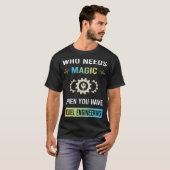 マジックモデルエンジニアリングエンジニアが必要です Tシャツ (正面フル)