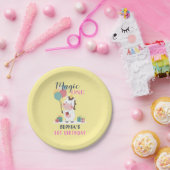 マジックワン ユニコーン 1歳の誕生日 ペーパープレート (パーティー)