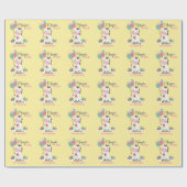 マジックワン ユニコーン 1歳の誕生日 ラッピングペーパー (フラット)