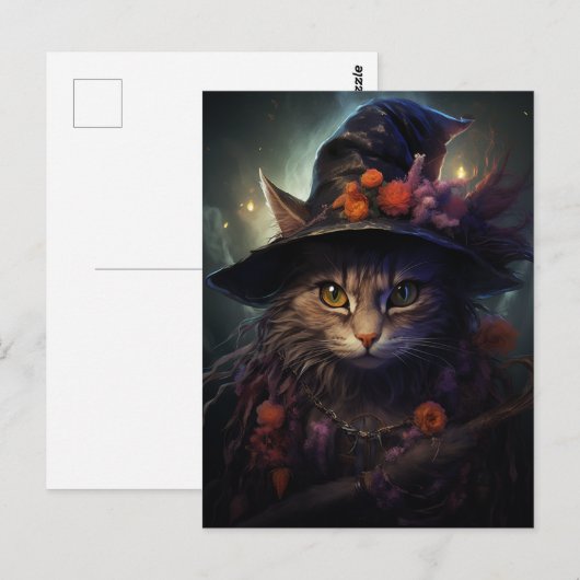 マジック猫 ポストカード (正面/裏面)