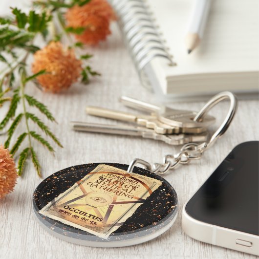 マジック神秘的な収集魔法占い師の目 キーホルダー (正面右)