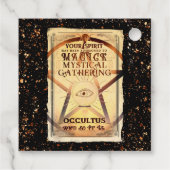マジック神秘的な集まり占い占い師の目のパーティー フェイバータグ (裏面)