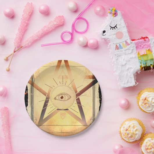 マジック神秘的な集まり占い占い師の目のパーティー ペーパープレート (パーティー)