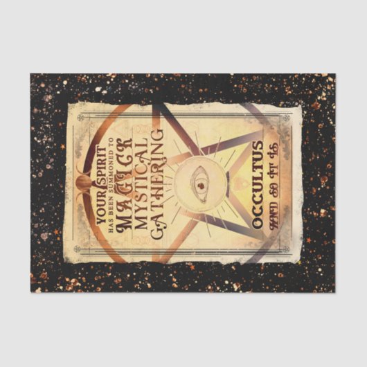 マジック神秘的な集まり占い占い師の目のパーティー 薄葉紙 (正面)