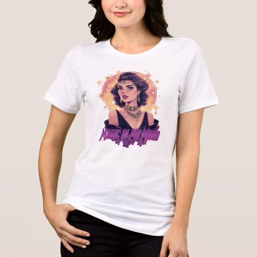 マジック・イン・マイ・ムード Tシャツ - レトロな魔女の美観 (正面)
