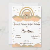 マジック クラウド レインボー コアラパーティ 招待状 (正面)