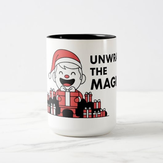 マジック・クリスマスを解き明かす ツートーンマグカップ (中央)