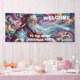 マジック・クリスマス・パーティーへのようこそ 横断幕