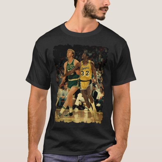 マジック・ジョンソンとラリー・バード Tシャツ (正面)