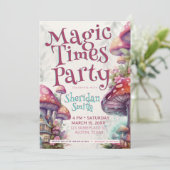 マジック・タイムズ・パーティー 不思議なキノコ ファンタジー 招待状 (スタンド正面)