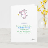 マジック・ピギー カード (黄色い花)