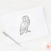 マジック – フクロウ ラウンドシール (封筒)