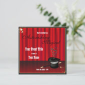 マジック・マジシャン・イベント・カスタム招待状 招待状 (スタンド正面)