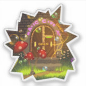 マジック ワールド オープン ファンタジー ステッカー カスタムカット シール (正面)