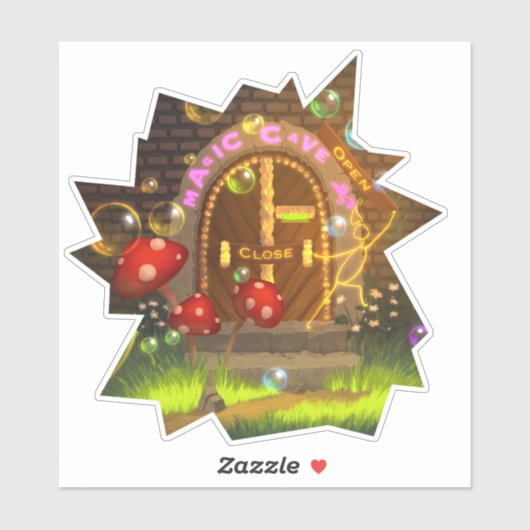 マジック ワールド ステッカー ブライト カラフル シール (シート)