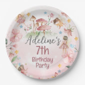 マジッパーソナライズされたクフェアリーガーデン紙プレート ペーパープレート (正面)