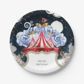 マジッ鮮やかクサーカス誕生日 ペーパープレート (正面)