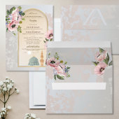 マジドアンナバウィウォータカラーイスラーム結婚ズ 招待状