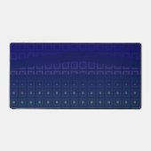 マジプードルスクエアとスタッド – インディゴ デスクマット (正面)