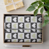 マジプードルハートアブストラクションオリーブグリーンミニ 薄葉紙 (ギフト)