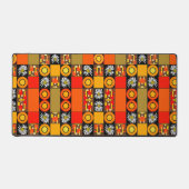 マジプードルパッチワークキルト1 デスクマット (正面)