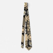 マジプードルパッチワークキルト2セピア ネクタイ (裏面)