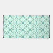 マジプードル万華鏡のように千変万化するパターンホイールアダスティーティール（緑がかった色）ミント デスクマット (正面)