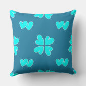 マジポオルズブルーハートオンブルー クッション (裏面)