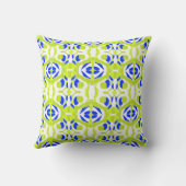 マジポドレスニューロアートブルーライムグリーンホワイト クッション (裏面)