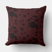 マジポドレスフィッシュバラマルーンブラック クッション (正面)