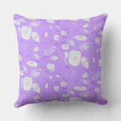 マジポドレスフィッシュバラ薄紫 クッション (裏面)