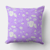 マジポドレスフィッシュバラ薄紫 クッション (正面)