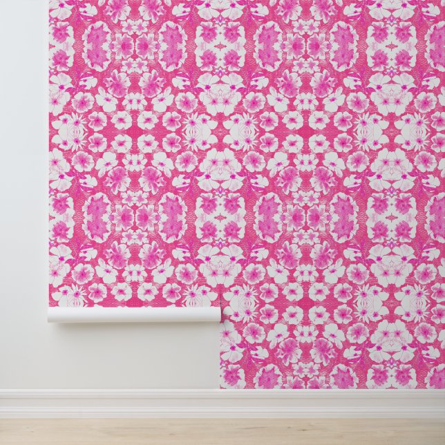 マジポドレスボタニカルガーデン – ホットピンクホワイト 壁紙 (アプリケーション)