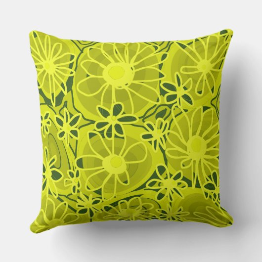 マジポドレスラブフラワーズライムグリーン クッション (裏面)