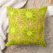 マジポドレスラブフラワーズ – ライムコーラルピンク クッション (ブランケット)