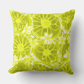 マジポドレスラブフラワーズ – ライムホワイト クッション (正面)