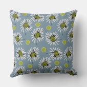 マジポードルはっきりしたデイジー – ダスティブルーグレーアボカド クッション (裏面)