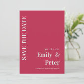 マジモダンコンテンポラリータンミニマル結婚リスト セーブザデート (スタンド正面)