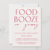 マジモダンタミニマルンNoゲームブライダルシャワー 招待状 (正面)