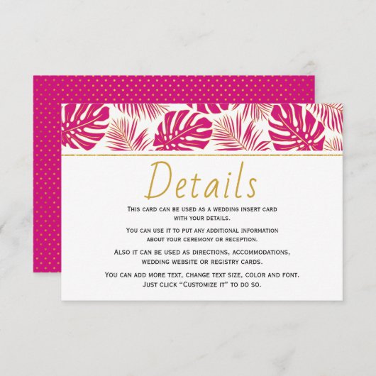 マジモダンタ色葉熱熱結婚詳細 エンクロージャーカード (正面/裏面)