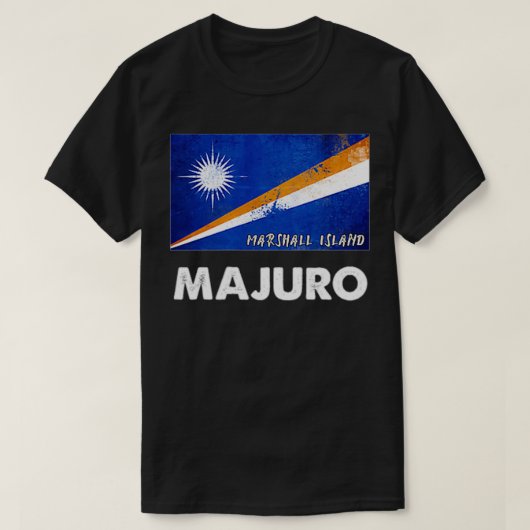 マジュロ島国旗マジュロ Tシャツ (デザイン正面)