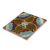 マジョリカのゴシック様式タイルc1893 Mintonsのヴィンテージのデザイン タイル (側面)