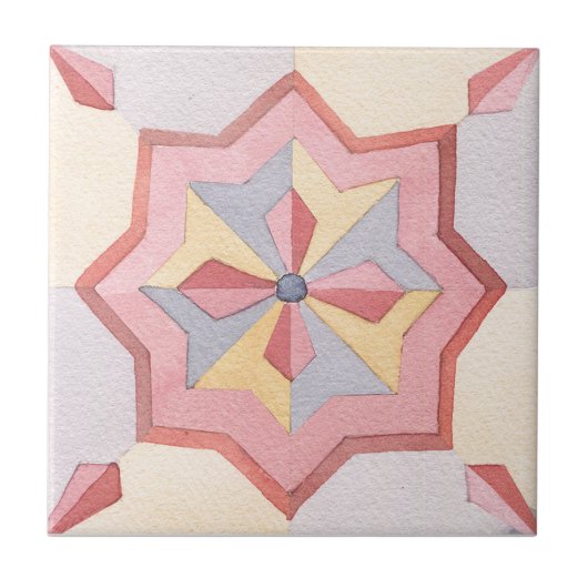 マジョリカウォーター色 タイル (正面)