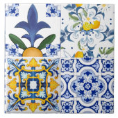 マジョリカ，かんきつ地中海の，タイル タイル (正面)